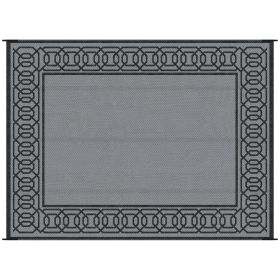 Outsunny Reversible Outdoor Rug, 9' x 12' Waterproof Plastic Straw Floor Mat, Portable RV Camping Carpet, Large Floor Mat for Backyard, Deck, Pic