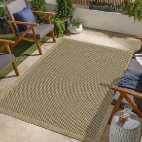 Earth GC_NTL1005 Jute/Mocha 7 ft. 10 in. x 10 ft. 3 in. Indoor/Outdoor Area Rug