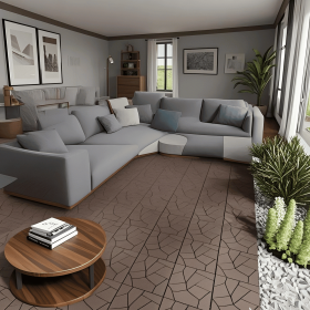 Stone Style 12" Patio Deck Tiles, DIY Module Interlocking Decking Tiles Floor Tile Outdoor and Indoor