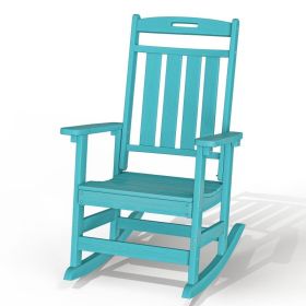 HDPE Rocking chair, 1Pack (Color: Aruba Blue)