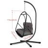 JESE Swing Egg Chair with Stand â€“ Foldable Hanging Chair for Indoor & Outdoor Use â€“ 300lbs Capacity