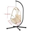 JESE Swing Egg Chair with Stand â€“ Foldable Hanging Chair for Indoor & Outdoor Use â€“ 300lbs Capacity